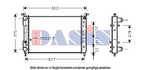 AKS DASIS radiatorius, variklio aušinimas 081540N